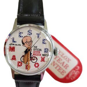 Official Lester Maddox Wrist Watch in Box Deadstock Westclox Model 38081